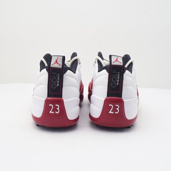 NIKE AIR JORDAN 12 RETRO LOW GOLF Cherry White Red DH4120-161 Mens Size 7